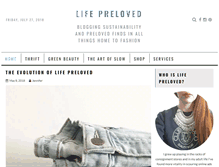 Tablet Screenshot of lifepreloved.com